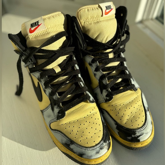 Nike Dunk High 1985 Black Acid Wash - Picture 3 of 7